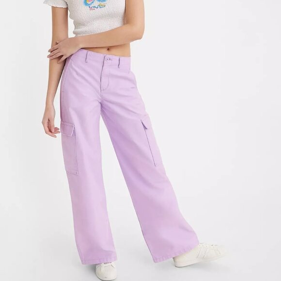 LEVI’S Purple Baggy Cargo Pants - Picture 8 of 8